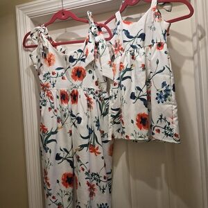 Floral Matching Dresses